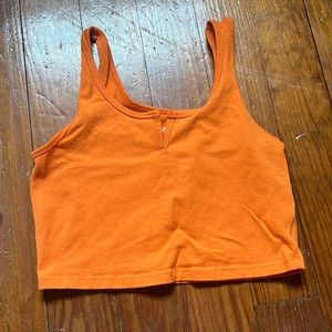 Cotton Tank top with V cut slit